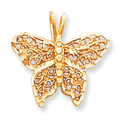 10K Gold BUTTERFLY CHARM