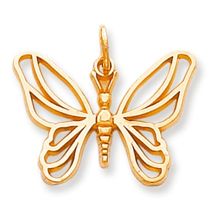 10K Gold BUTTERFLY CHARM