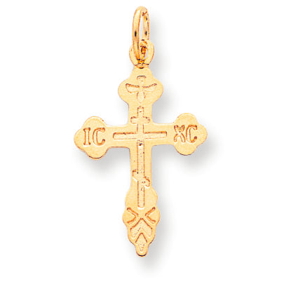 10K Gold Cross Charm