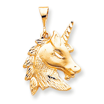 10K Gold UNICORN HEAD CHARM