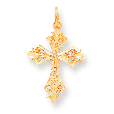 10K Gold Cross Charm