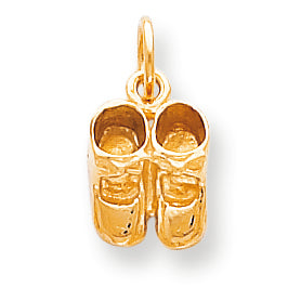 10K Gold BABY SHOES CHARM