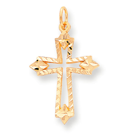 10K Gold Cross Charm
