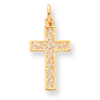 10K Gold Cross Charm