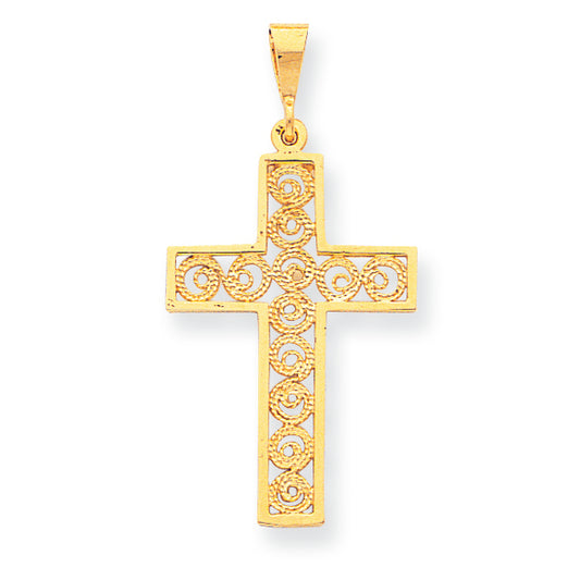 10K Gold Cross Charm