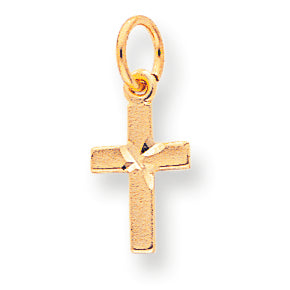 10K Gold Cross Charm