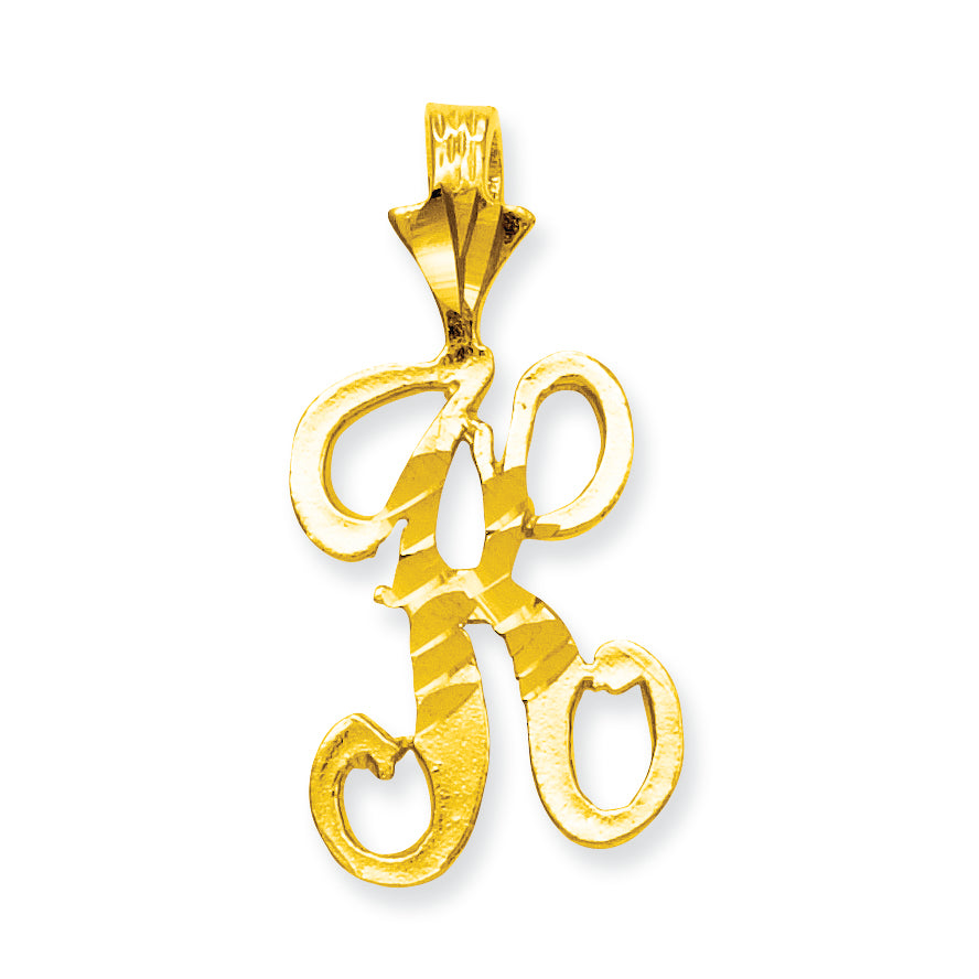 10K Gold Initial K Charm