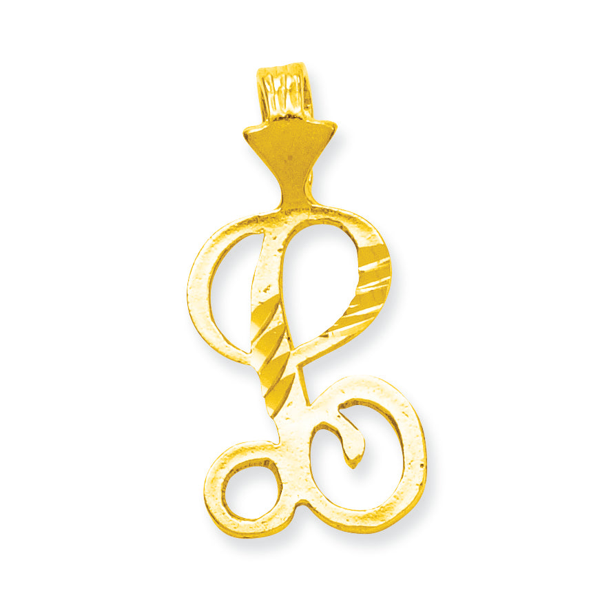 10K Gold Initial L Charm