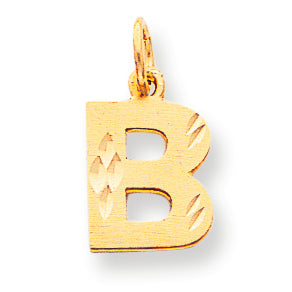 10K Gold Initial B CHARM