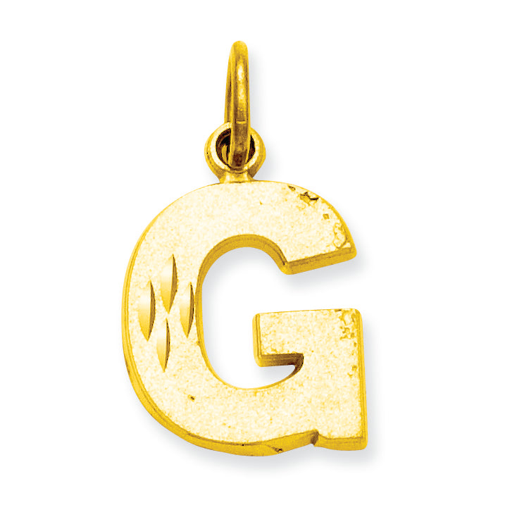 10K Gold Initial G Charm