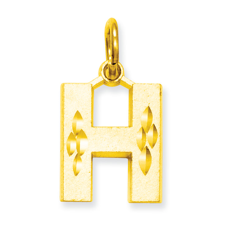 10K Gold Initial H Charm