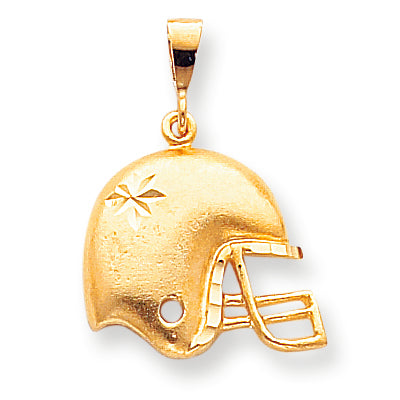 10K Gold FOOTBALL HELMET CHARM