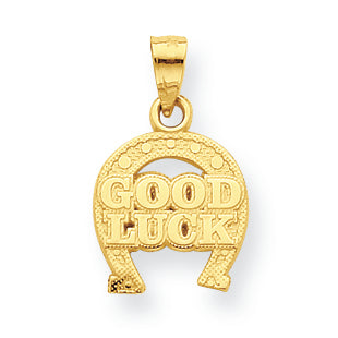 10K Gold Good Luck Horseshoe Charm