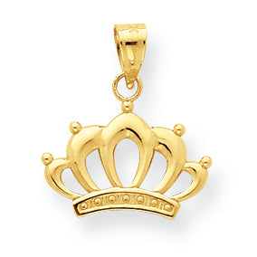 10K Gold Crown Charm