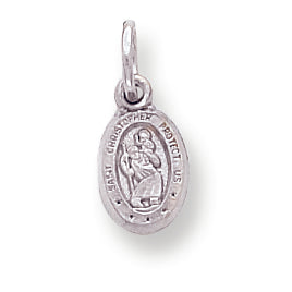 10K White Gold ST. CHRISTOPHER MEDAL