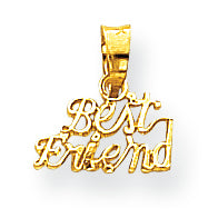 10K Gold Best Friend Charm