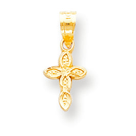10K Gold Cross Charm