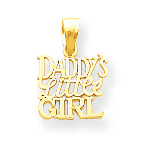 10K Gold Daddy's Little Girl Charm