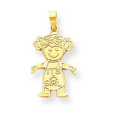 10K Gold Girl with It's Girl Charm