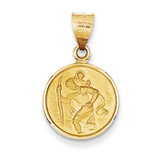 18k Saint Christopher Medal Pendant