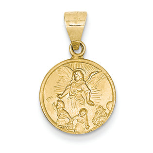 18k Guardian Angel Medal Pendant