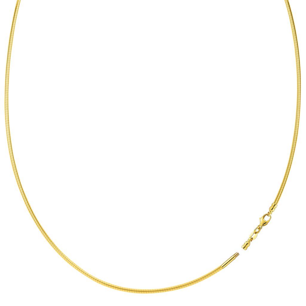 14k round omega Gold Chain 1.5mm