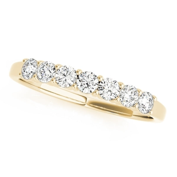 14K Yellow Gold 1.20CTW Seven Stone Common Prong Diamond Anniversary Ring VS1-VS2 F-G