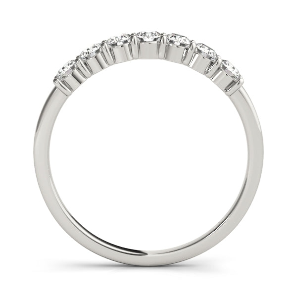 14K White Gold 2.40CTW Seven Stone Common Prong Diamond Anniversary Ring VS1/VS2 F/G