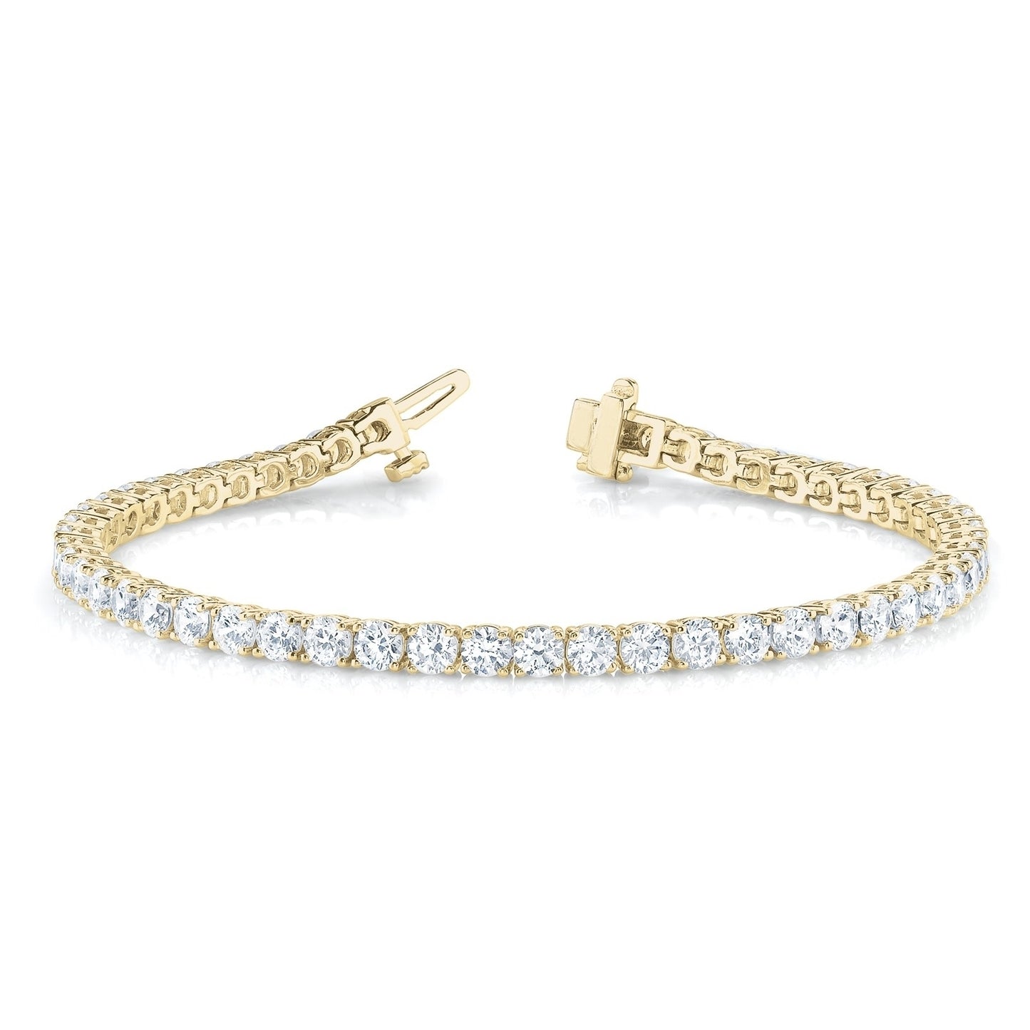 Diamond Tennis Bracelet in 14k Yellow Gold (13.20 ct. tw. VS1-VS2 F-G)