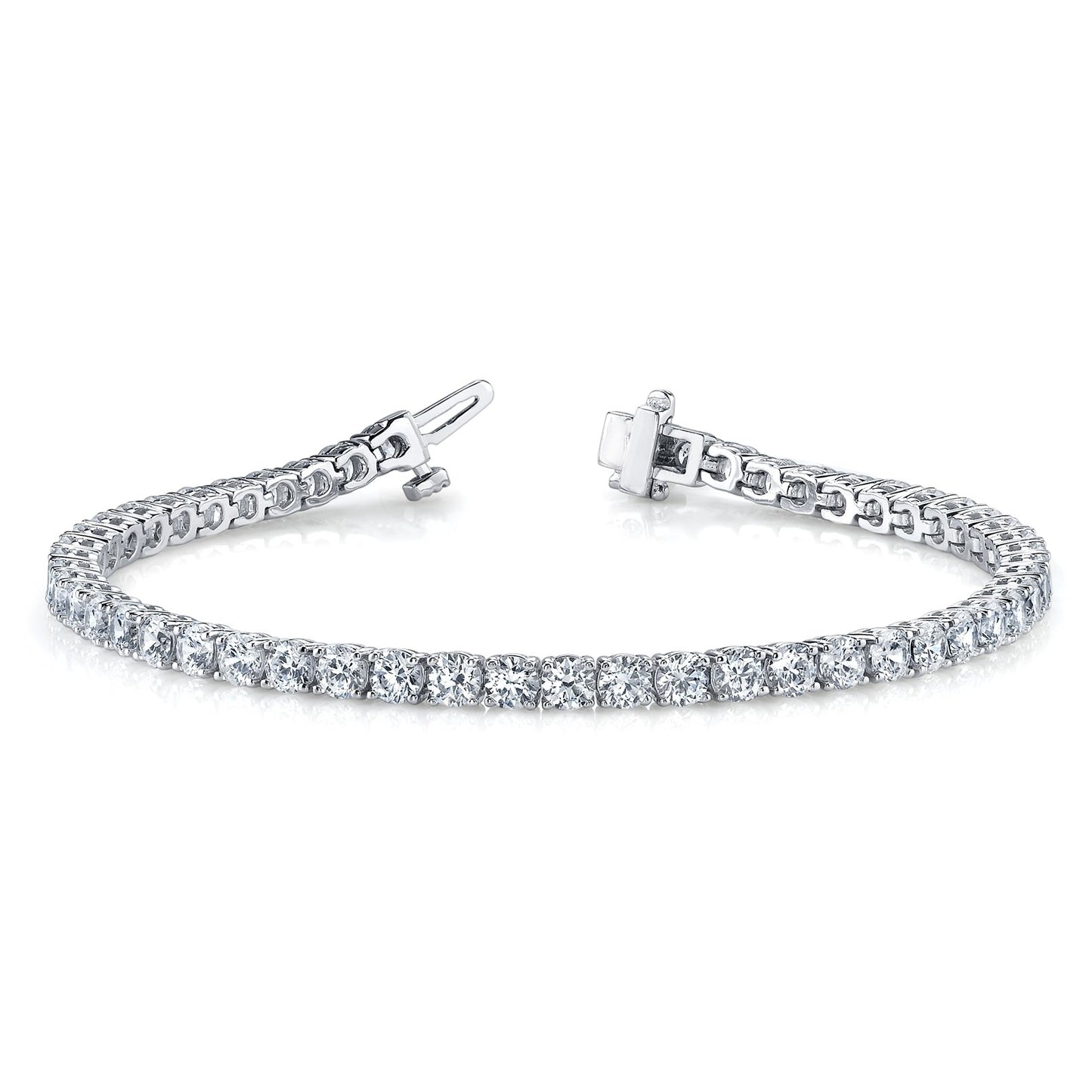 Diamond Tennis Bracelet in 14k White Gold (7.50 ct. tw. VS1-VS2 F-G)