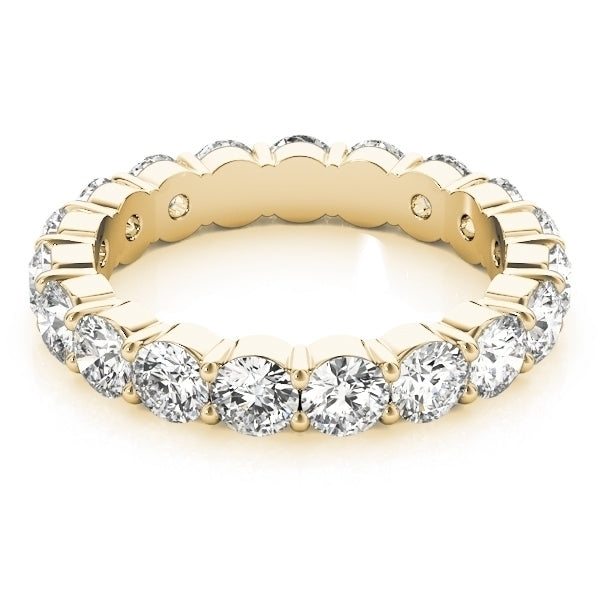 14k Yellow Gold Ladies 1.05CTW Common Prong Diamond Eternity Ring VS1/VS2 F/G