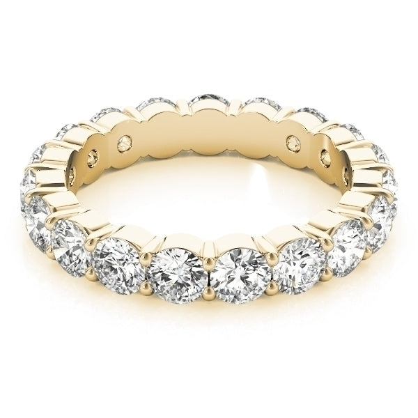 14k Yellow Gold Ladies 3.12CTW Common Prong Diamond Eternity Ring VS1/VS2 F/G
