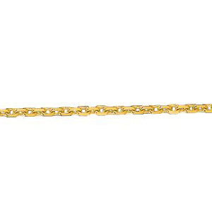 14K Solid Yellow Gold Cable Link Chain 1.1mm thick 13 Inches
