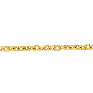 14K Solid Yellow Gold Cable Link Chain 1.5mm thick 30 Inches