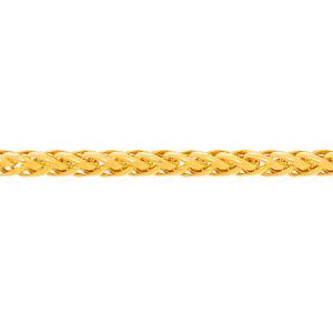 14K Solid Yellow Gold Diamond Cut Light Franco Chain Necklace 2.7mm thick 18 Inches