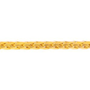 14K Solid Yellow Gold Diamond Cut Light Franco Chain Necklace 3.2mm thick 18 Inches