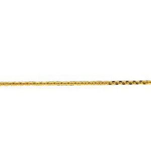 14K Solid Yellow Gold Cable Link Chain 0.6mm thick 18 Inches