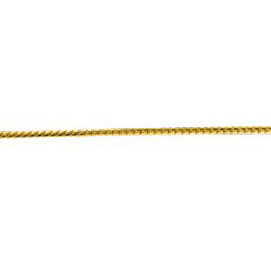 14K Solid Yellow Gold Franco Chain 0.9mm thick 16 Inches