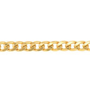 14K Solid Yellow Gold Miami Cuban Lite Chain Necklace 5.4mm thick 24 Inches
