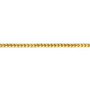 14K Solid Yellow Gold Ice Chain Necklace 1.3mm thick 20 Inches