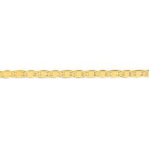 14K Solid Yellow Gold Mariner Link 2.2mm thick 18 Inches