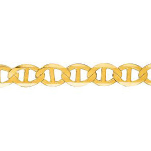 14K Solid Yellow Gold Mariner Link 5.5mm thick 22 Inches