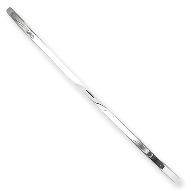 Sterling Silver 2mm Fancy Slip-on Bangle Bracelet
