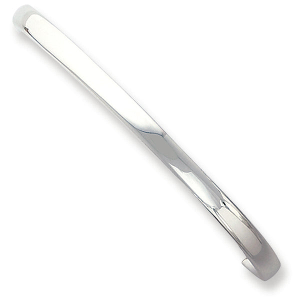 Sterling Silver 4mm Cuff Bangle