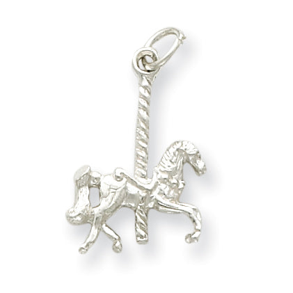 Sterling Silver Carousel Horse Pendant