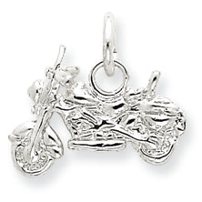 Sterling Silver Motorcycle Charm