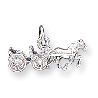 Sterling Silver Horse & Buggy Charm