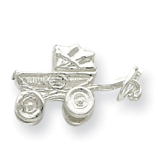 Sterling Silver Baby Carriage Charm