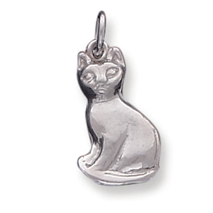 Sterling Silver Cat Charm