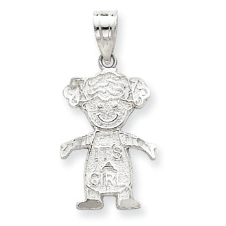Sterling Silver It's A Girl Charm